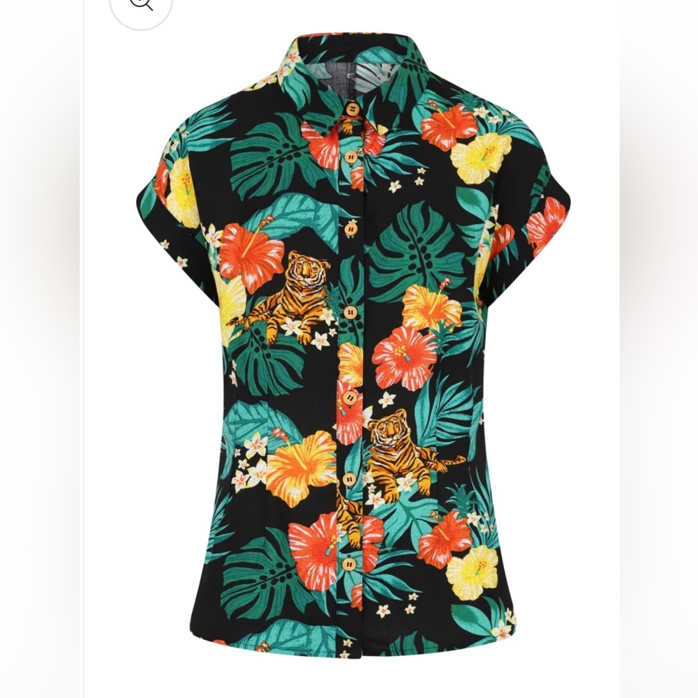 Hell Bunny Bali Shirt - Size Small